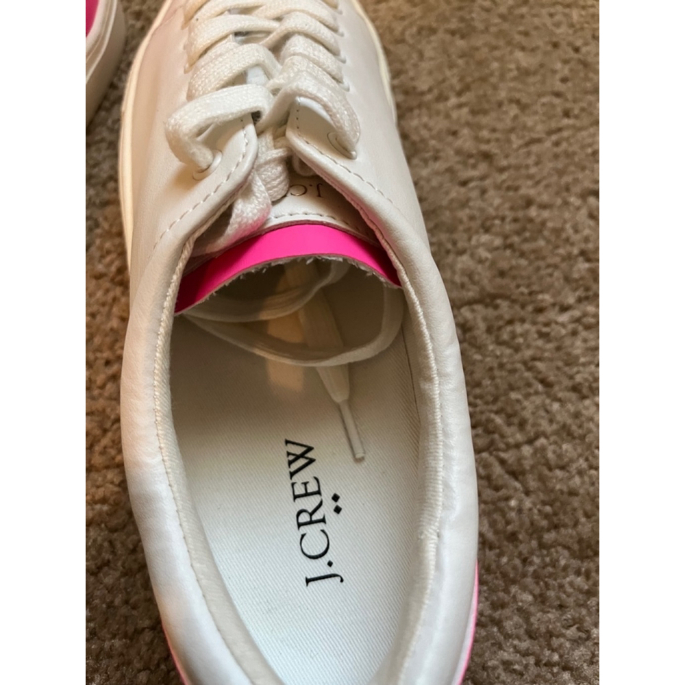 J Crew Road Trip Sneakers in White Pink Womens Size 9 - Picture 6 of 6